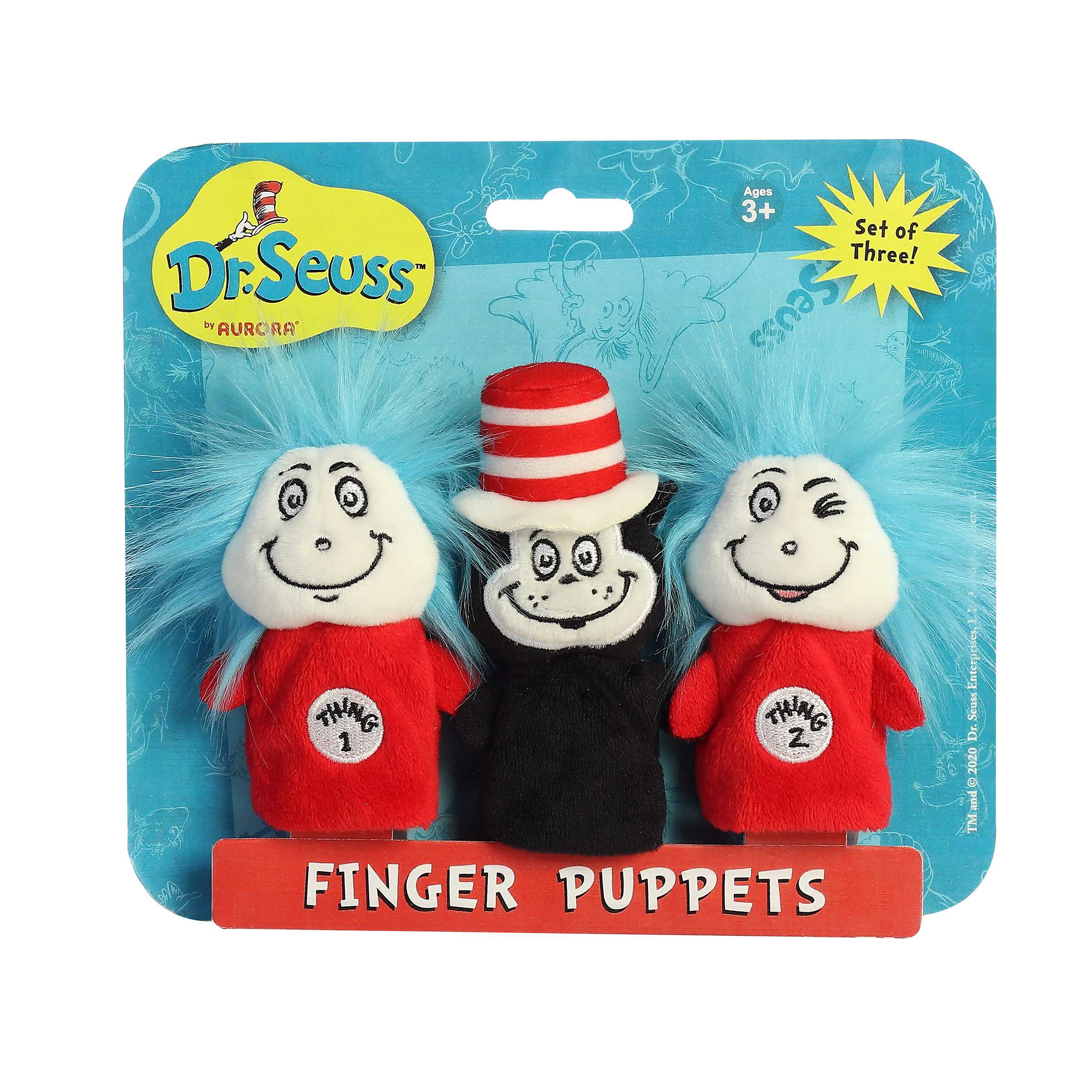 Aurora® - Dr. Seuss™ - 3" Dr. Seuss Finger Puppet Set - Image 4