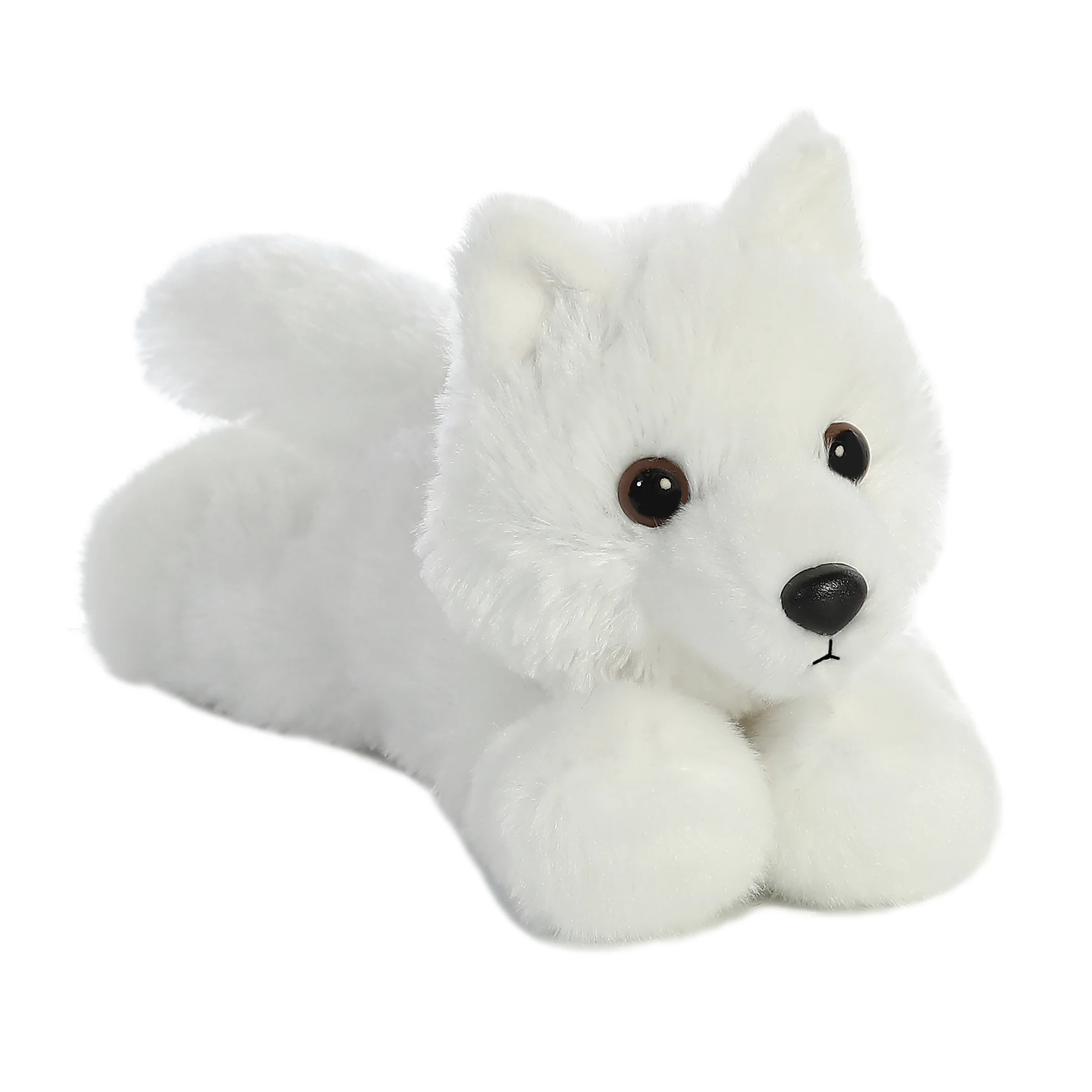 Aurora® - Mini Flopsie™ - 8" White Wolf - Image 2
