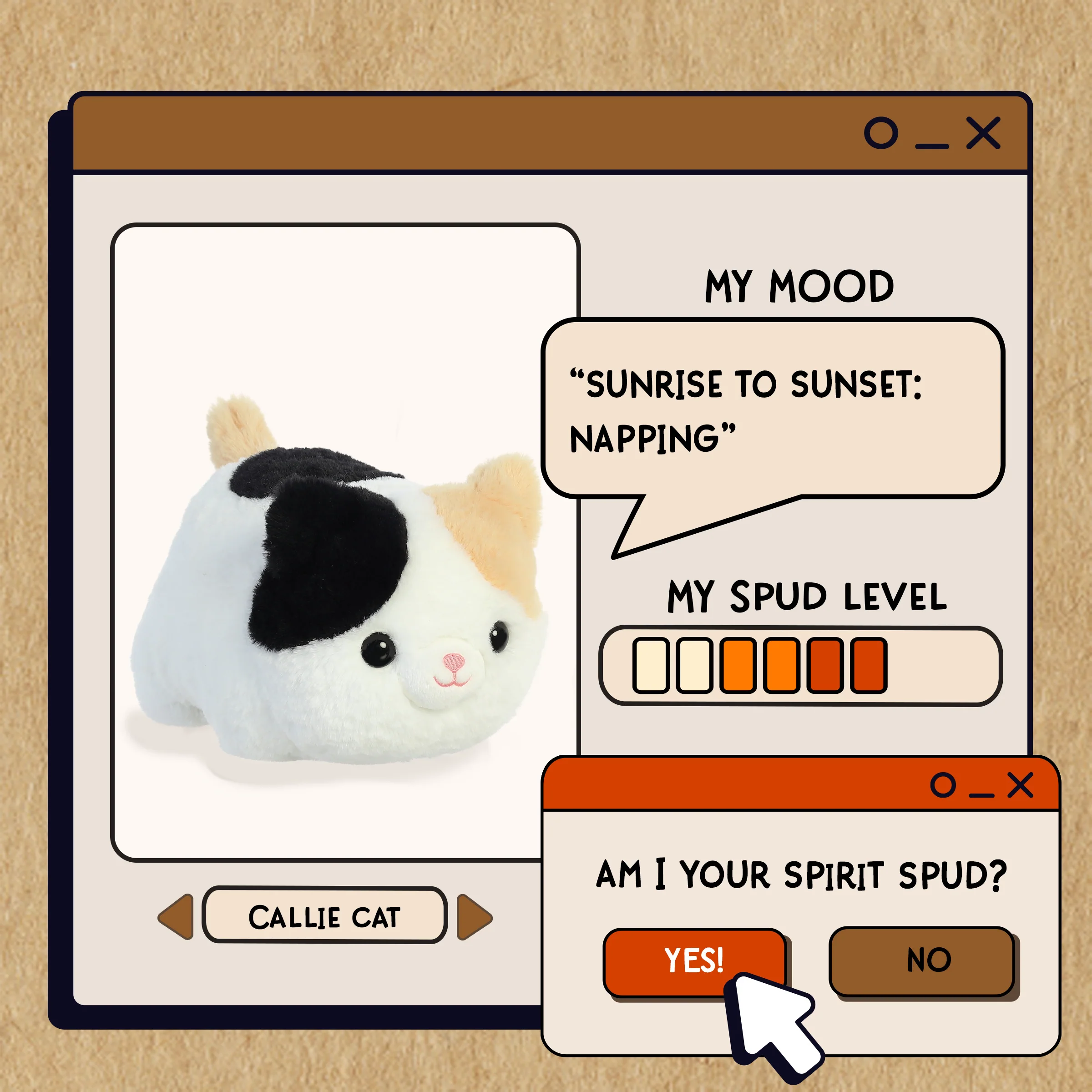 Aurora® - Spudsters™ - 10" Callie Cat - Image 2