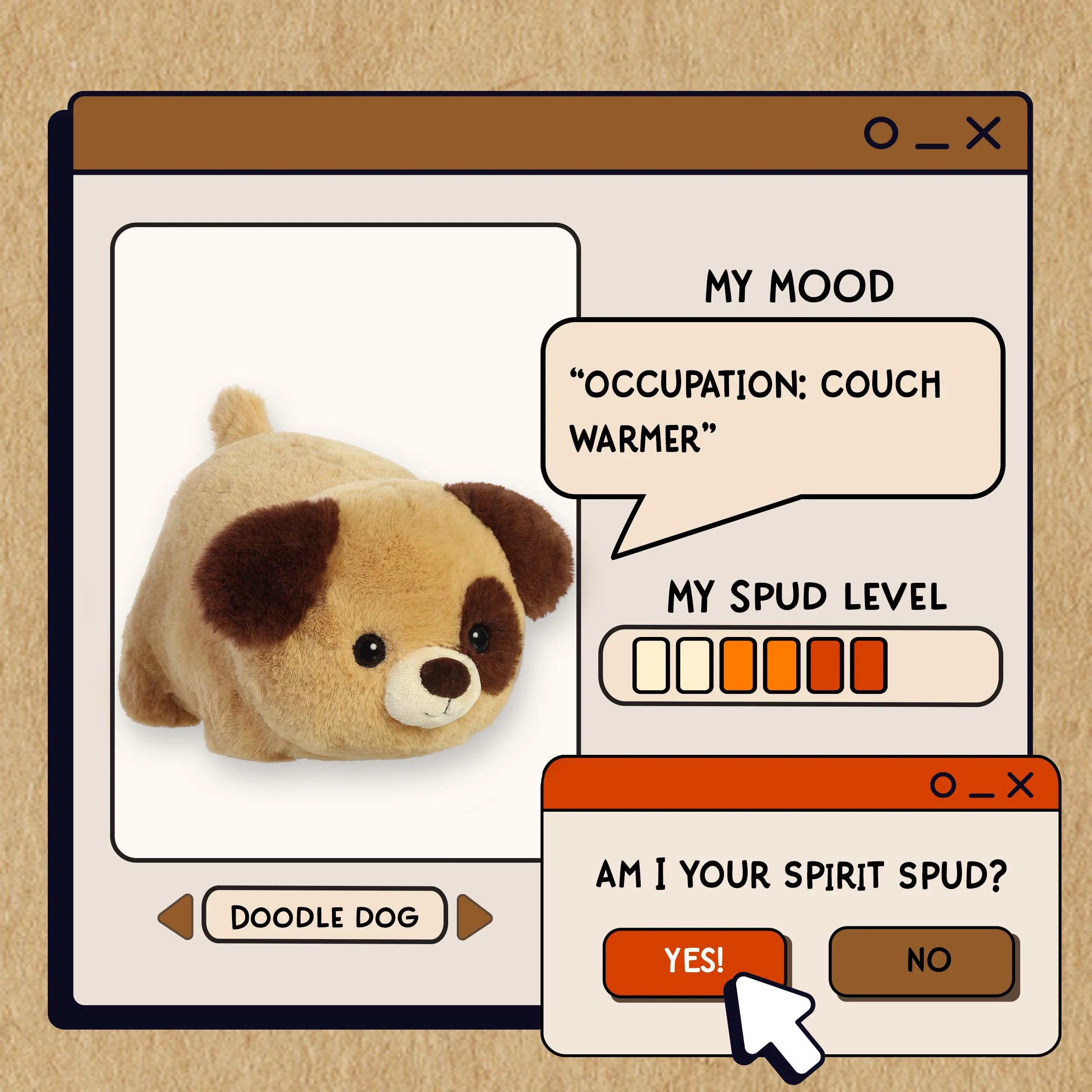 Aurora® - Spudsters™ - 10" Doodle Dog - Image 2