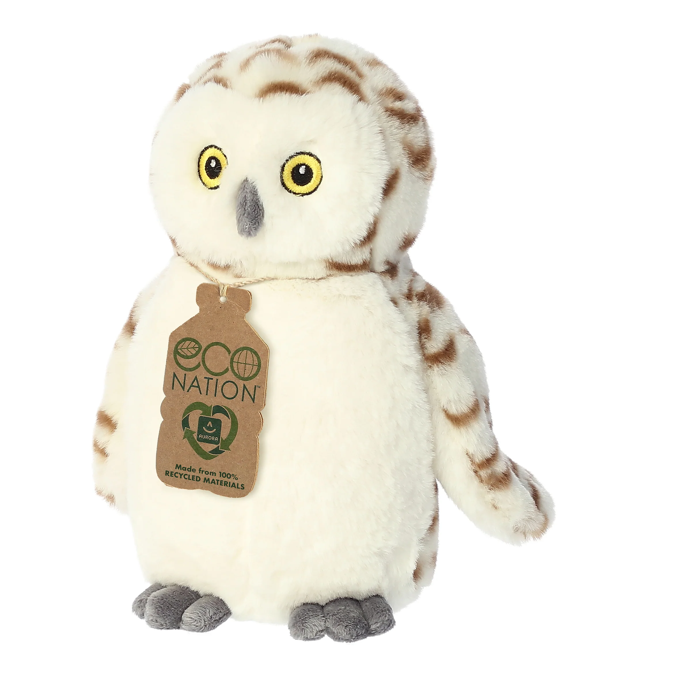 Aurora® - Eco Nation™ - 9" Snowy Owl - Image 5