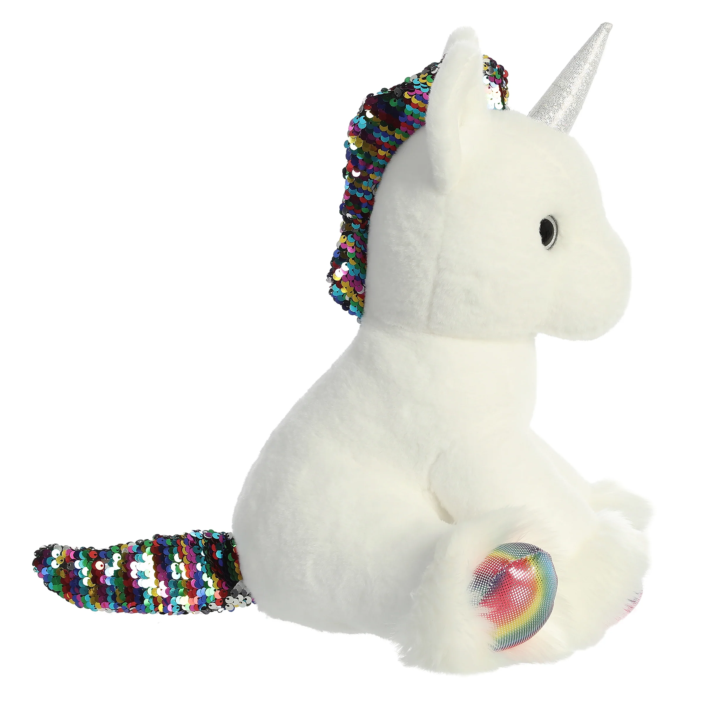 Aurora® - Shimmers - 13" Clouds Unicorn - White - Image 3