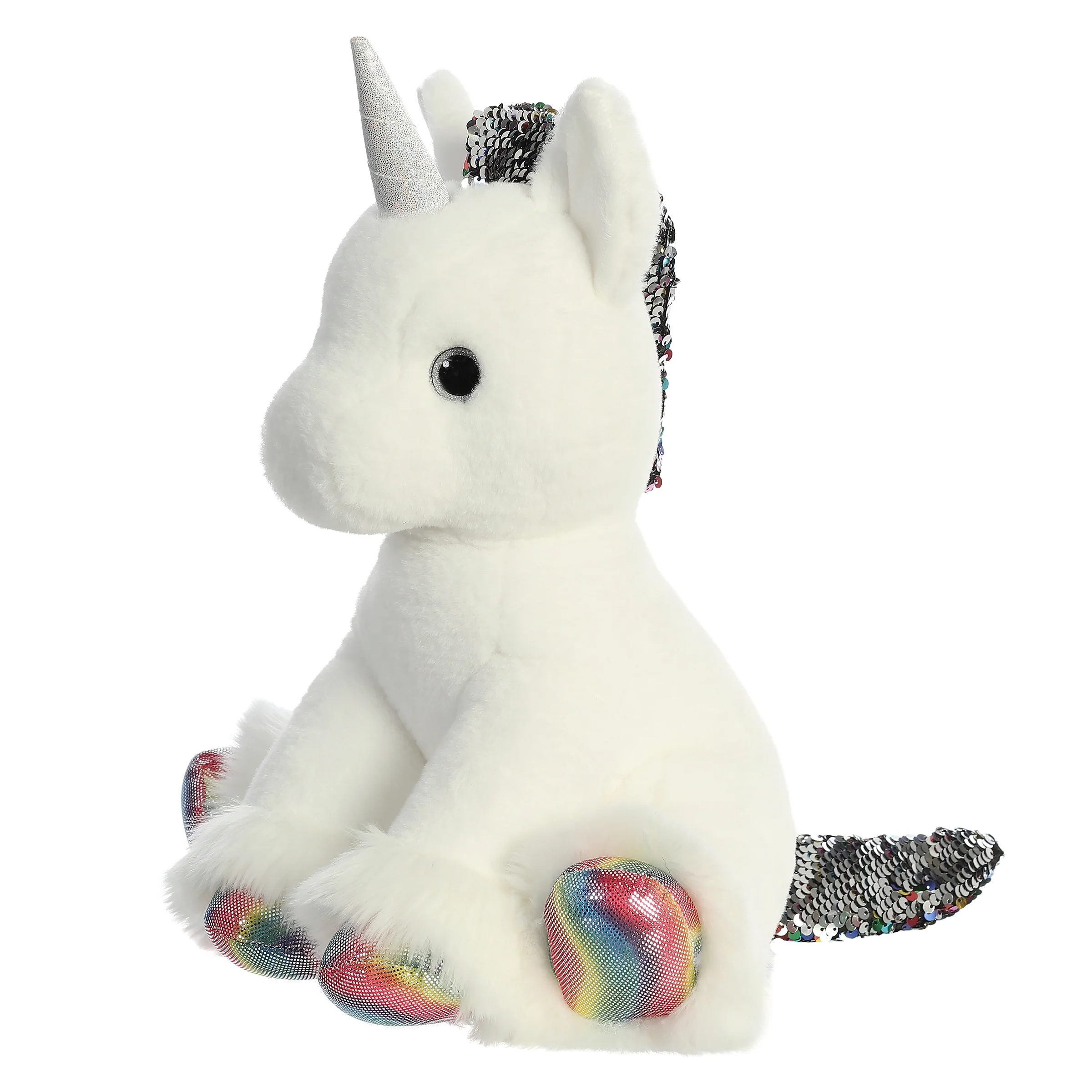 Aurora® - Shimmers - 13" Clouds Unicorn - White - Image 5